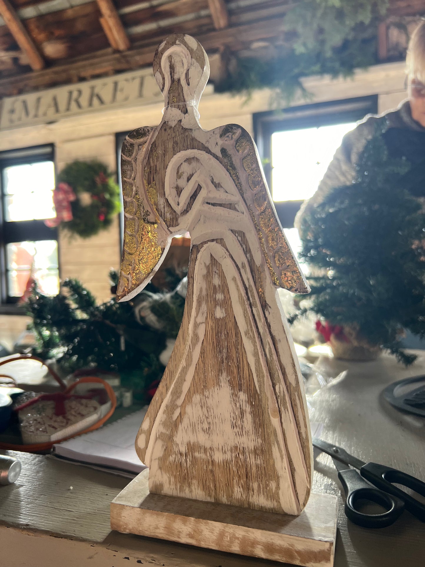White wood Angel