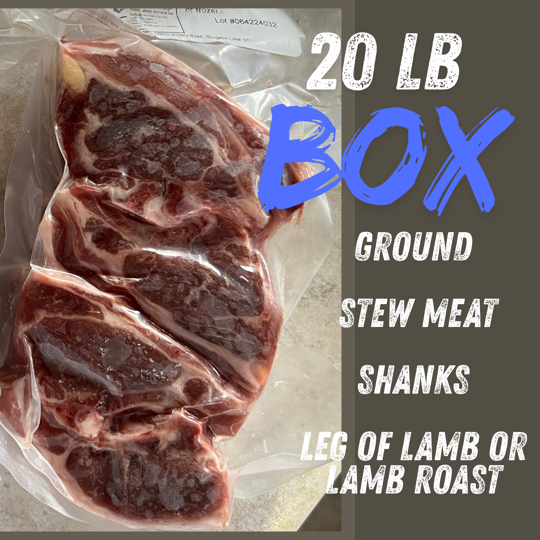 20 lb Lamb Savor Box