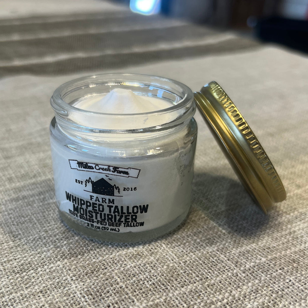 Unscented Whipped Tallow, All Natural Grass Fed Beef Tallow Moisturizer